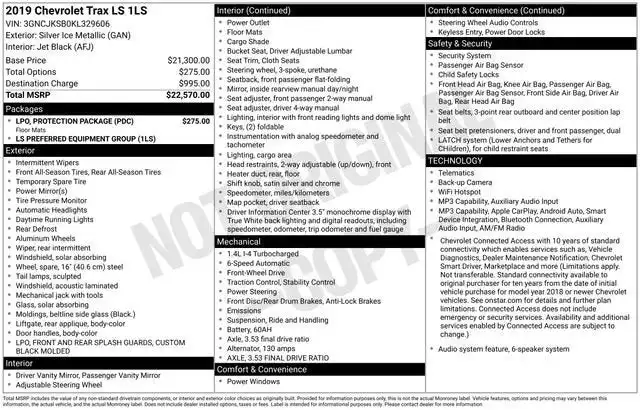 2019 Chevrolet Trax LS's photo