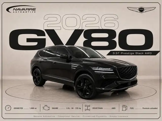 2026 Genesis GV80 3.5T Prestige Black AWD's photo