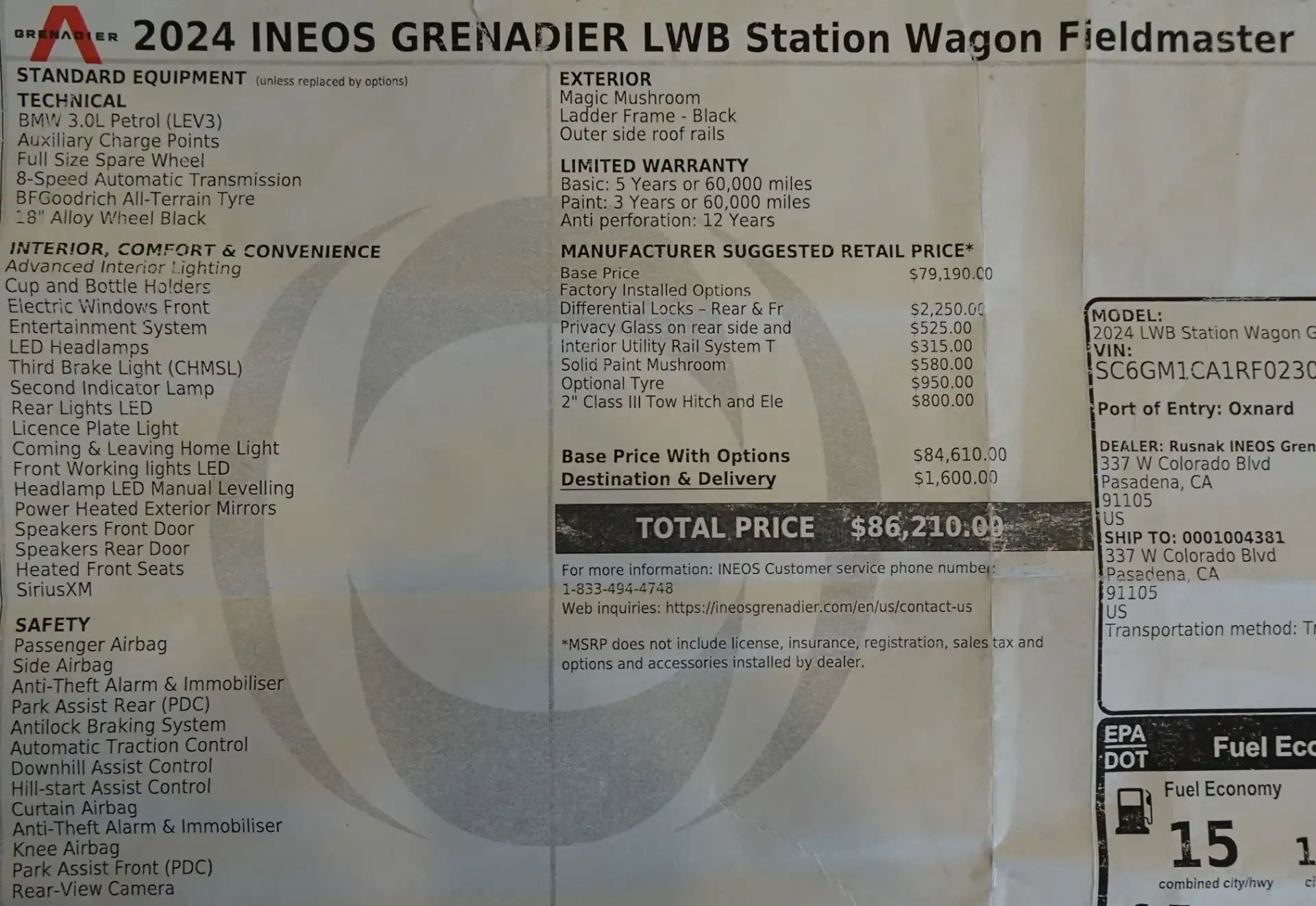 2024 INEOS Grenadier Fieldmaster Edition's photo