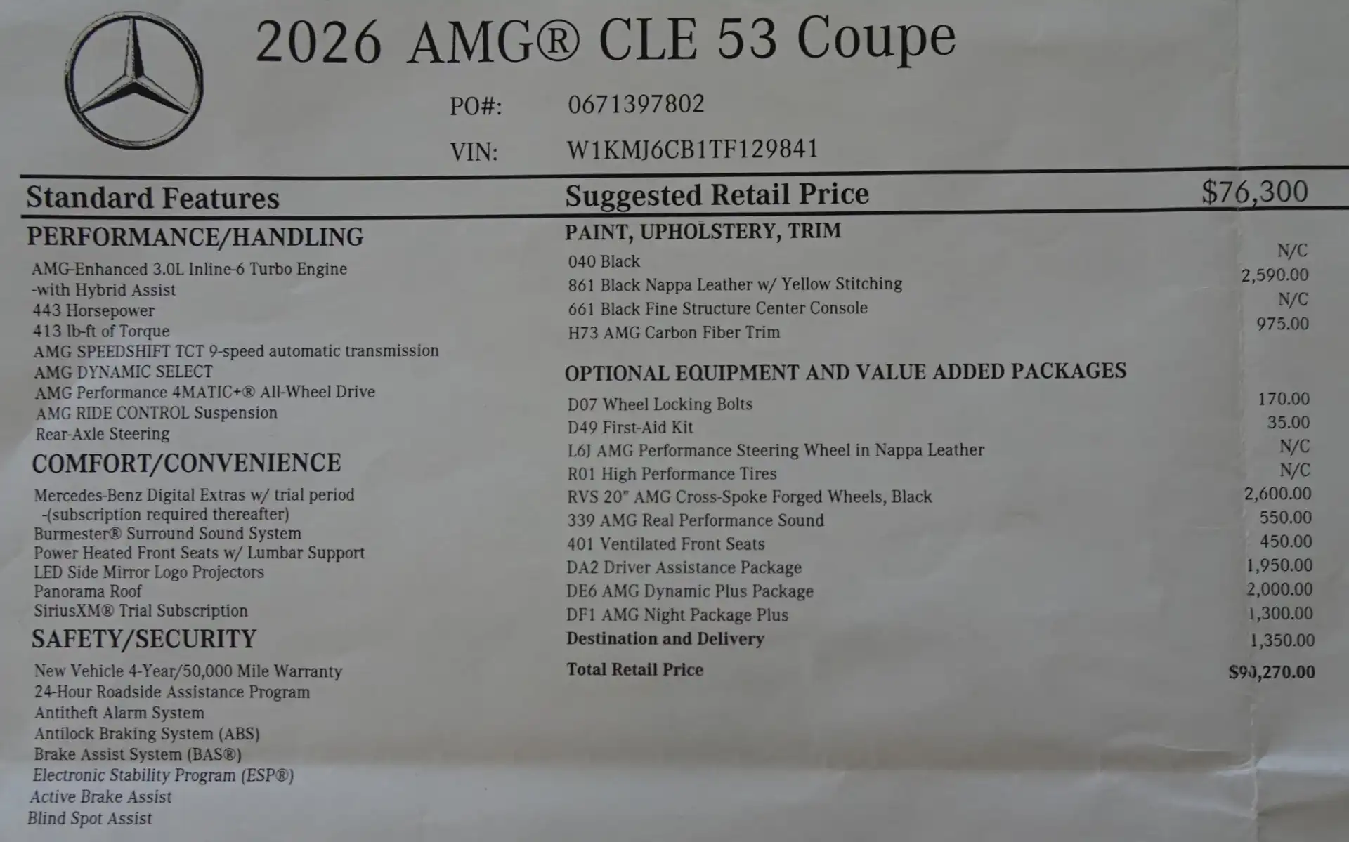 2026 Mercedes-Benz CLE AMG 53 4Matic's photo