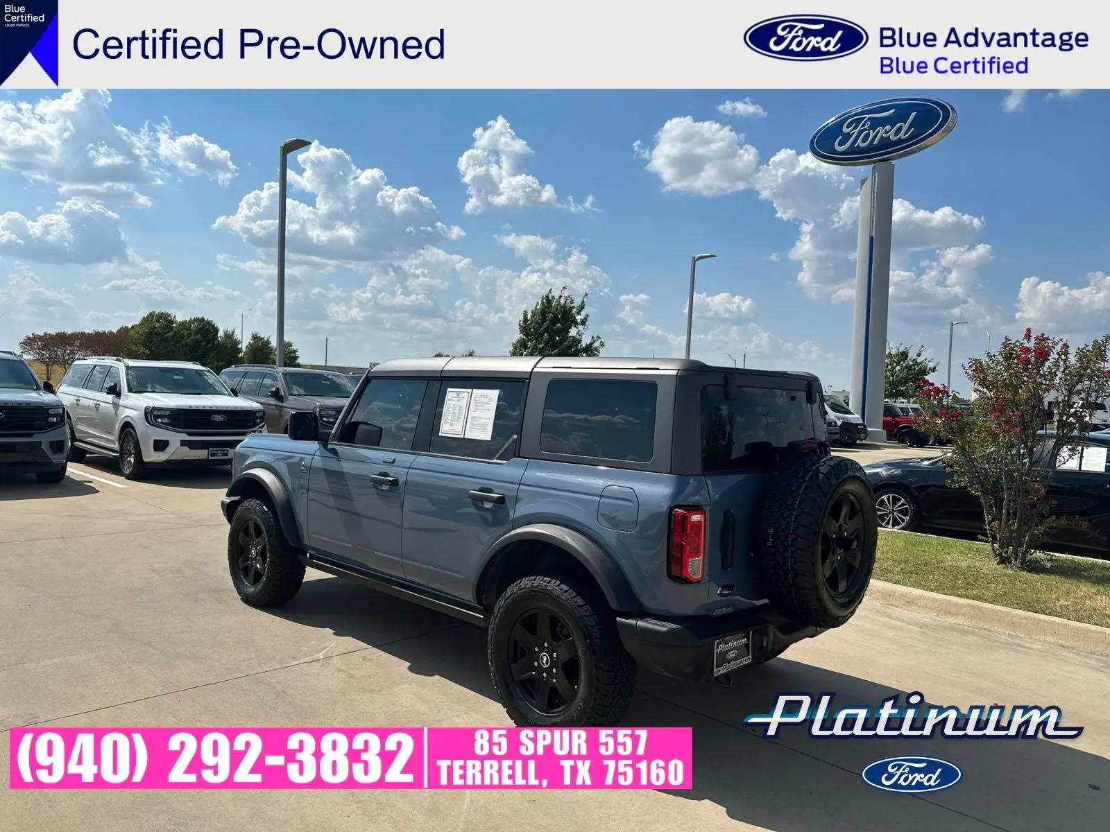 2023 Ford Bronco Black Diamond 4WD Mid (322A photo 3