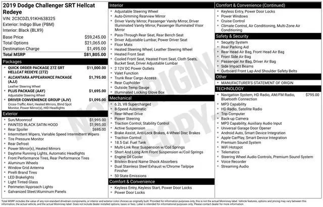 2019 Dodge Challenger SRT Hellcat Redeye Auto Plus photo 4