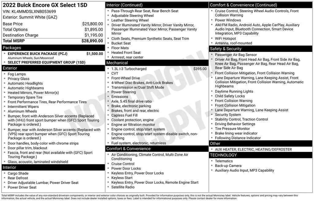 2022 Buick Encore GX Select photo 5