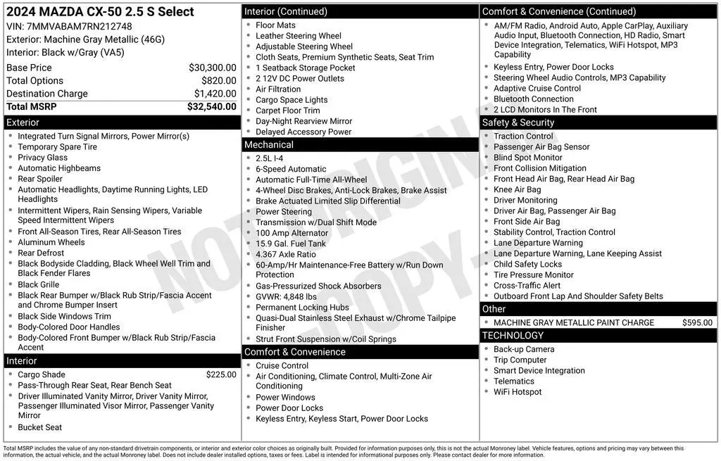 2024 Mazda CX-50 2.5 S SELECT photo 4