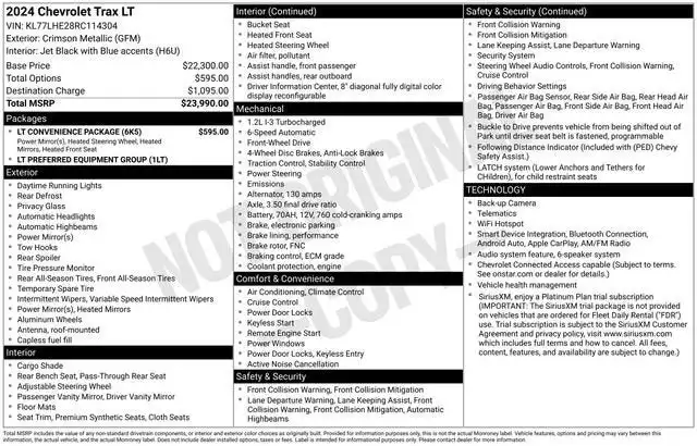 2024 Chevrolet Trax LT's photo