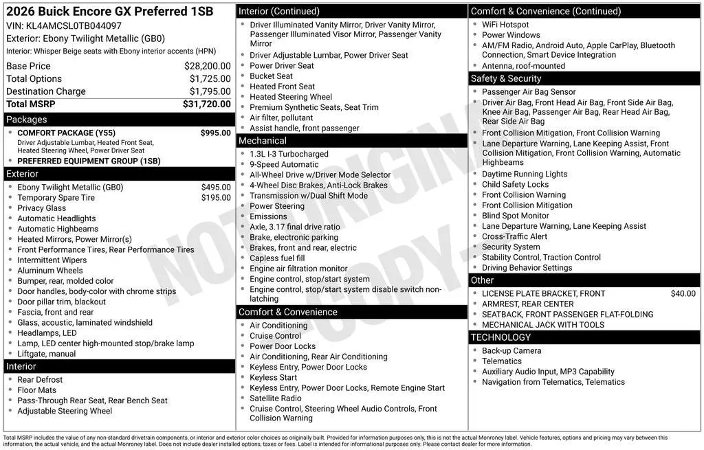 2026 Buick Encore GX Preferred AWD photo 5