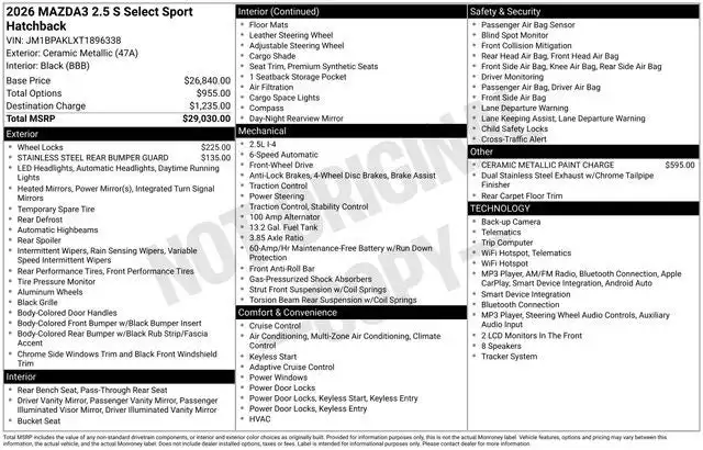 2026 Mazda CX-3 Select Auto SKYACTIV Sport 5-Door's photo
